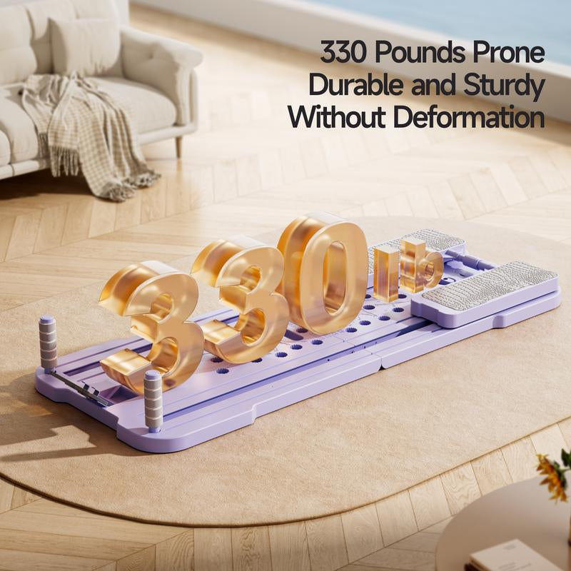 All-In-One Pilates Board | Foldable Home Ab & Core Trainer with Resistance Bands | Full Body Workout Equipment