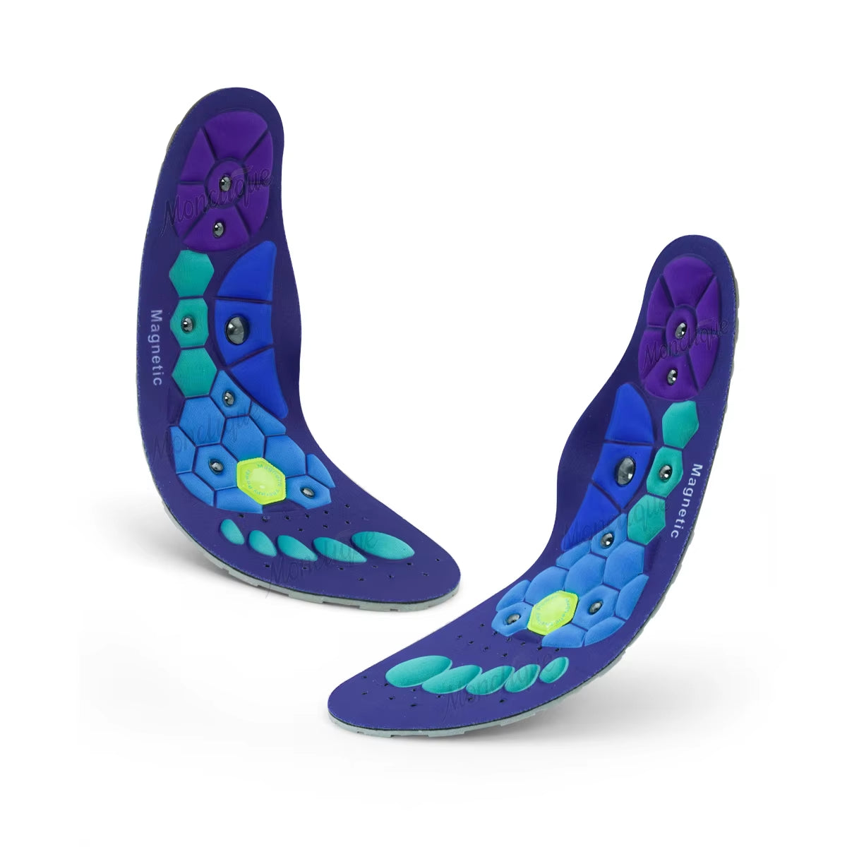 Magnetic Therapy Acupressure Insoles for Arch Support and Reflexology – Anti-Fatigue Comfort Inserts