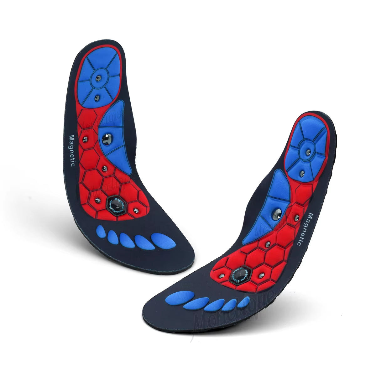 Magnetic Therapy Acupressure Insoles for Arch Support and Reflexology – Anti-Fatigue Comfort Inserts