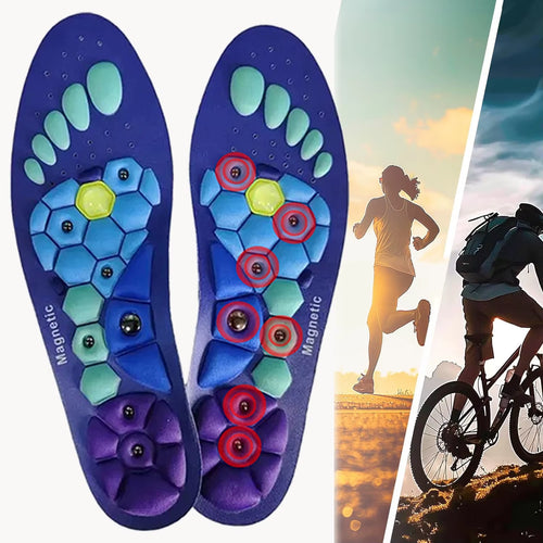 Magnetic Therapy Acupressure Insoles for Arch Support and Reflexology – Anti-Fatigue Comfort Inserts